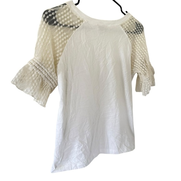 See by Chloé White Sheer Sleeve Top - Picture 6 of 7